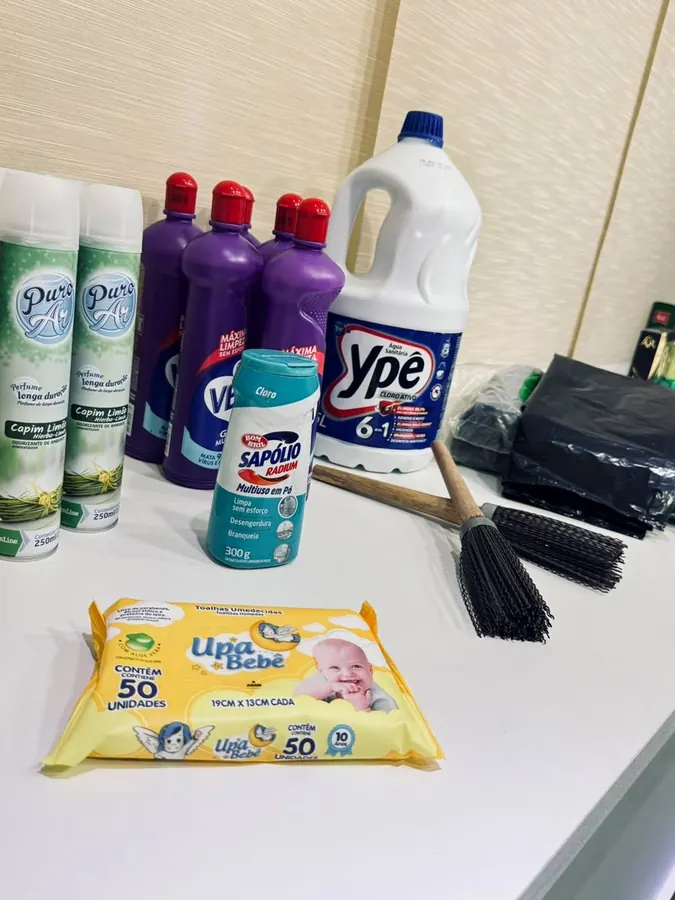 Produtos de limpeza da Connexa